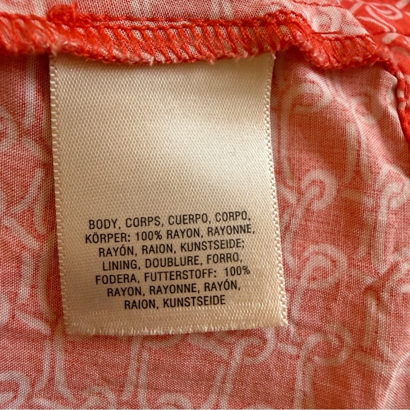 Maeve | Coral Red Patterned Midi Dress - Picture 9 of 10